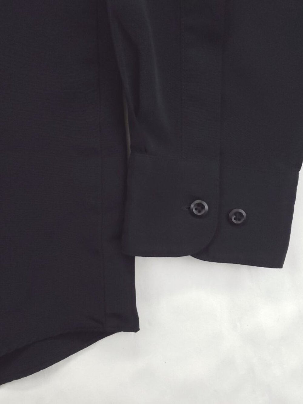 Elliott Shirt Mens Large Black 100% Polyester Long Sleeve Classic Button-Up - Picture 4 of 10